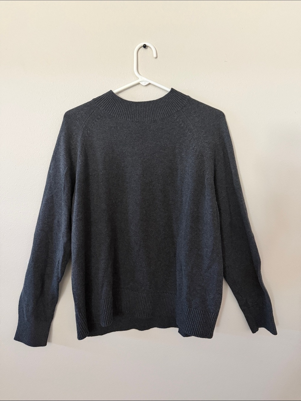 Woman’s Charcoal Crewneck Sweater - Classic Knit